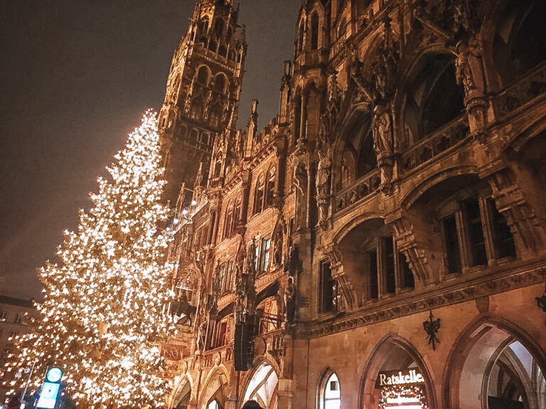 Marienplatz Christmas Market at Night